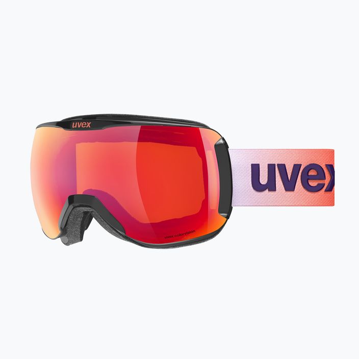 UVEX Downhill 2100 CV occhiali da sci nero lucido/specchio scarlatto/colore arancione 5