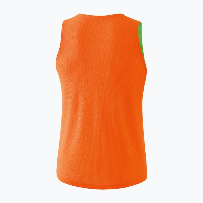 Pettorina da allenamento reversibile ERIMA arancio/verde marcatore di calcio 2