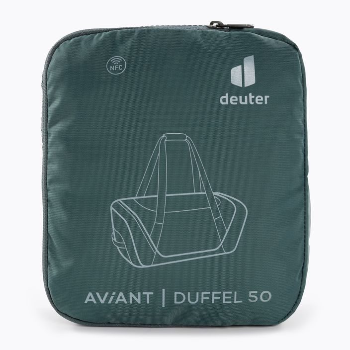 Deuter Aviant Duffel 50 l, borsa da viaggio verde acqua/rosa 6