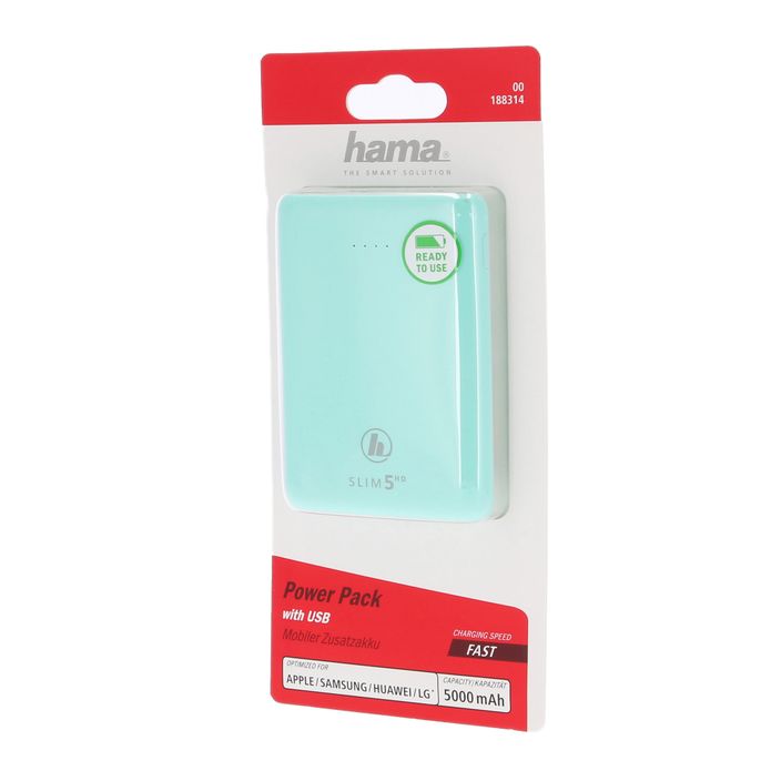 Hama Slim 5HD Power Pack 5000 mAh verde 1883140000 2