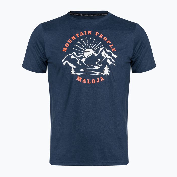 T-shirt da uomo Maloja UntersbergM midnight climbing