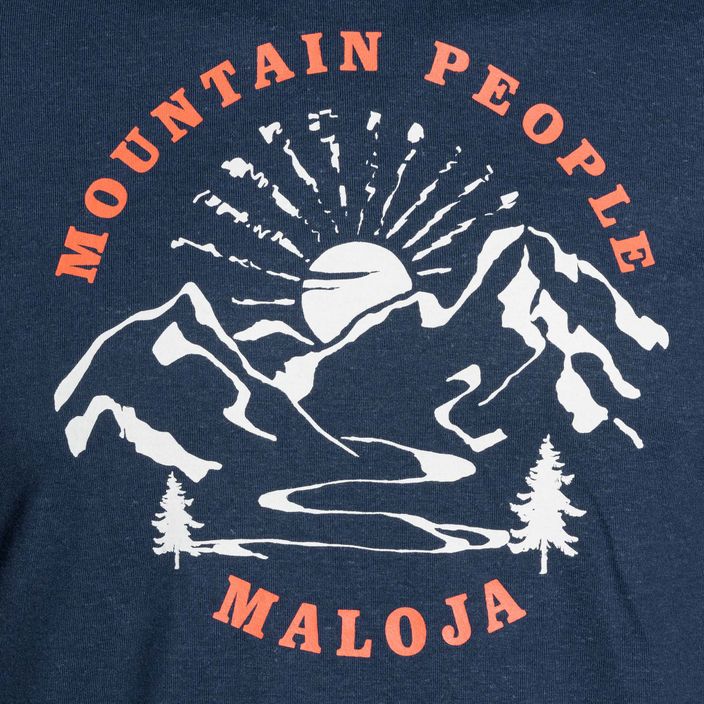 T-shirt da uomo Maloja UntersbergM midnight climbing 3