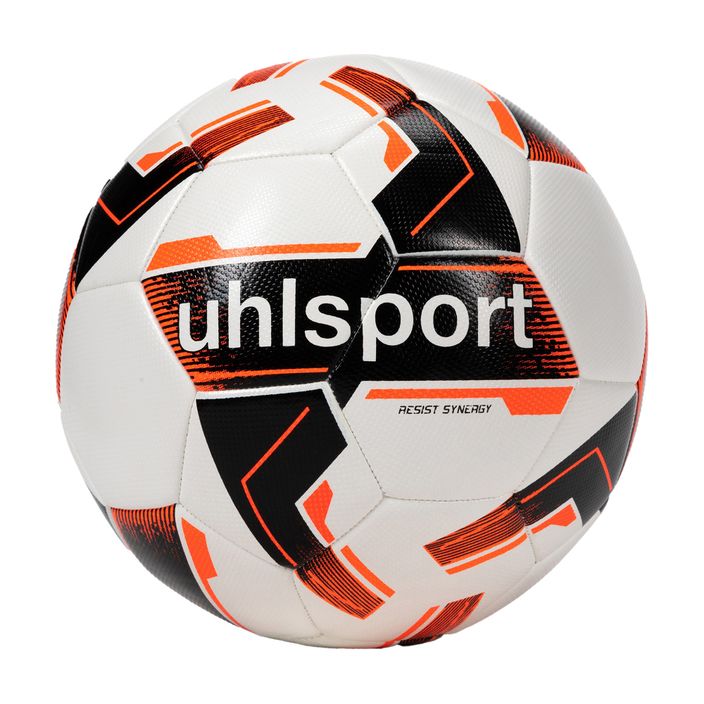 Uhlsport resistere Synergy calcio bianco / nero / neon arancione dimensioni 5 2