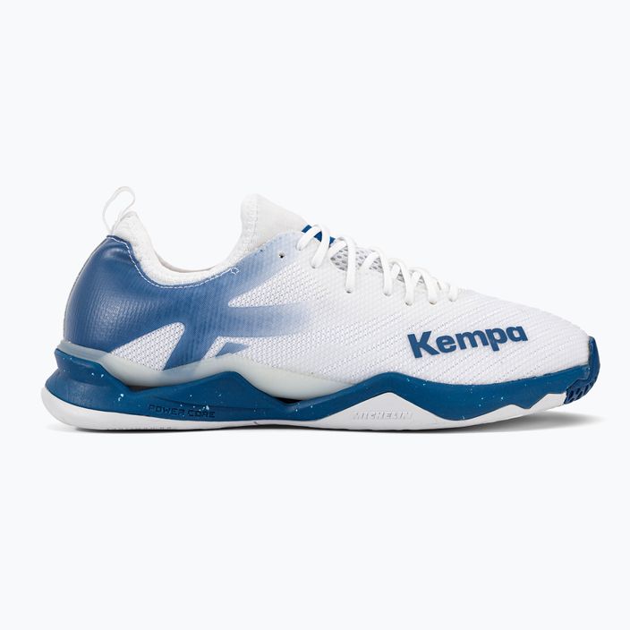 Scarpe da pallamano Kempa Wing Lite 2.0 uomo bianco/blu 2
