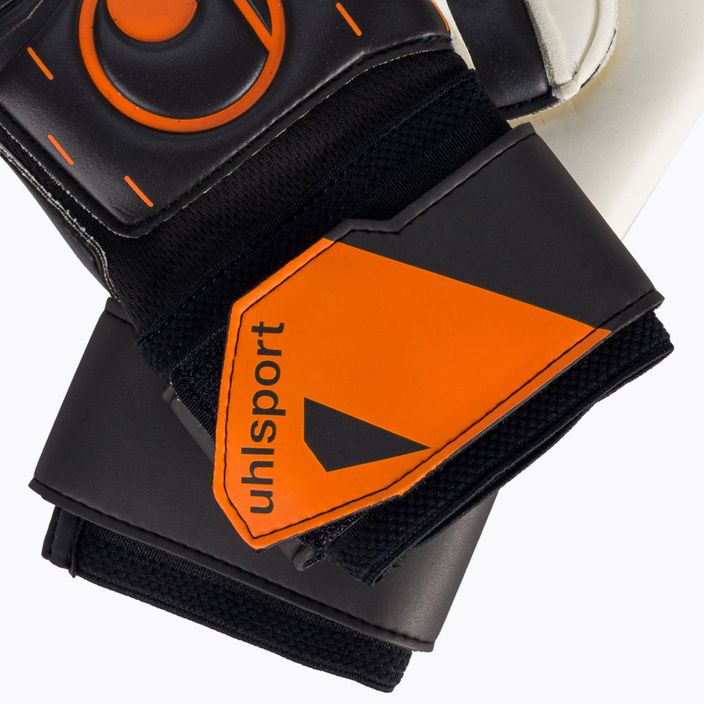 Guanti da portiere Uhlsport Speed Contact Soft Flex Frame nero/bianco/arancio neon 4