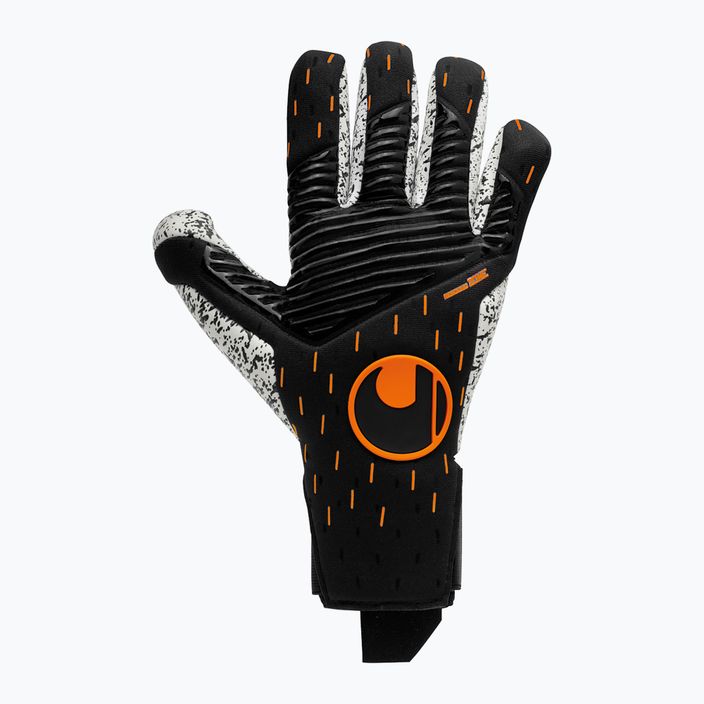 Guanto da portiere Uhlsport Speed Contact Supergrip+ Finger Surround nero/bianco/arancio 5