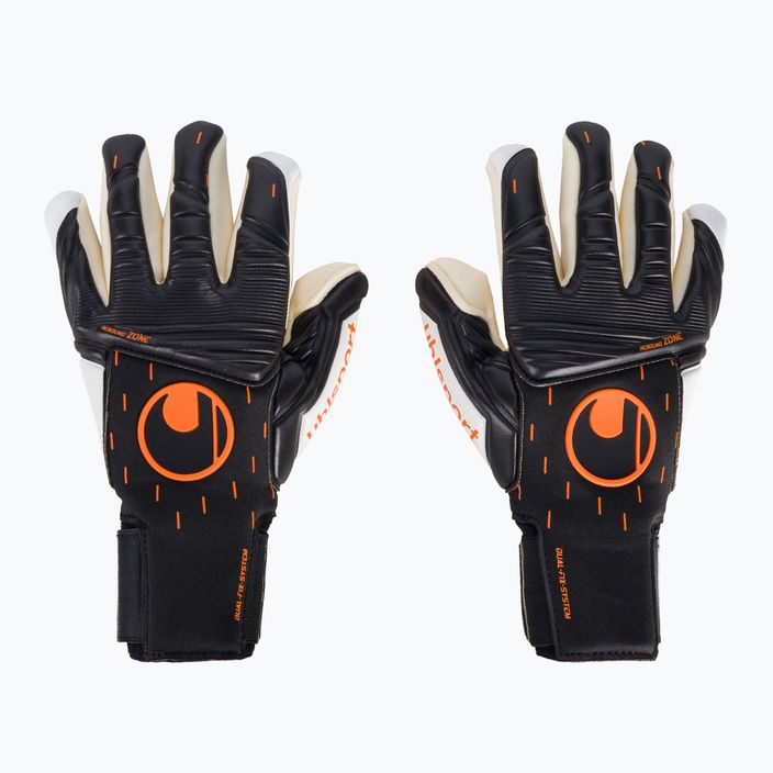 Uhlsport Speed Contact Absolutgrip Finger Surround Guanti da portiere nero/bianco/arancione