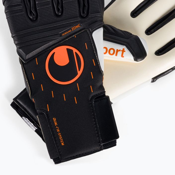 Uhlsport Speed Contact Absolutgrip Hn guanti da portiere nero/bianco/arancio 4