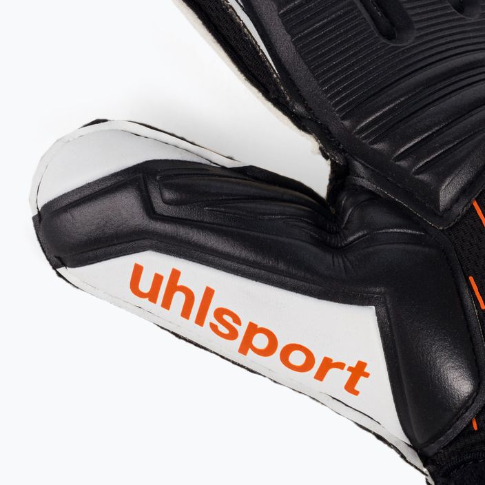 Guanti da portiere Uhlsport Speed Contact Supersoft nero/bianco/neon orange 3