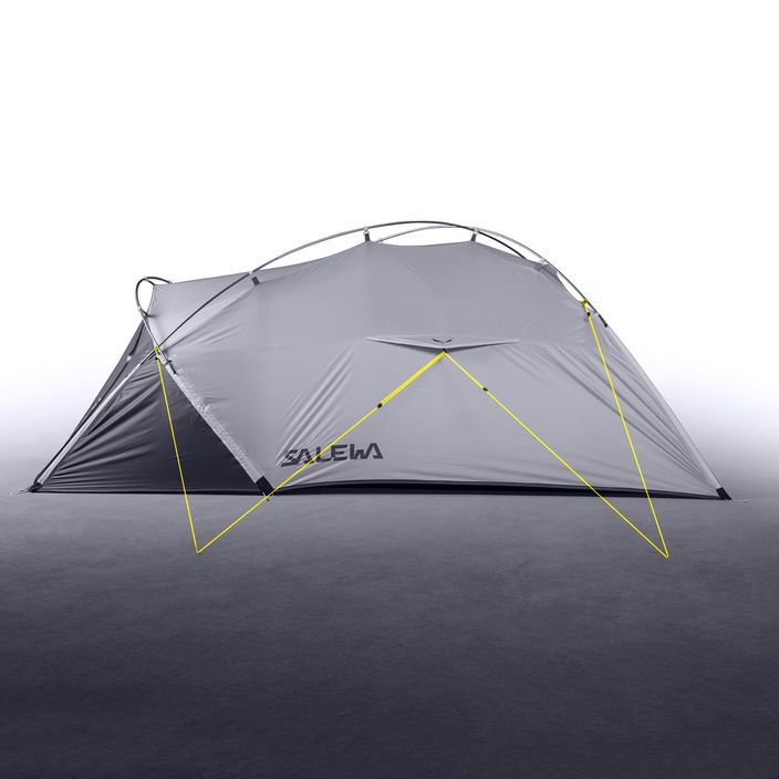 Salewa Litetrek Pro II grigio chiaro/mango Tenda da trekking per 2 persone 5