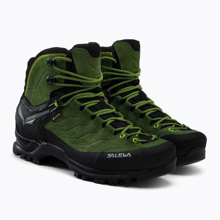Salewa MTN Trainer Mid GTX scarpe da trekking da uomo mirto/verde fluo 5