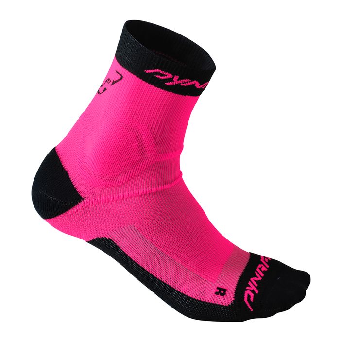 DYNAFIT Alpine SK calzini da corsa rosa glo 2