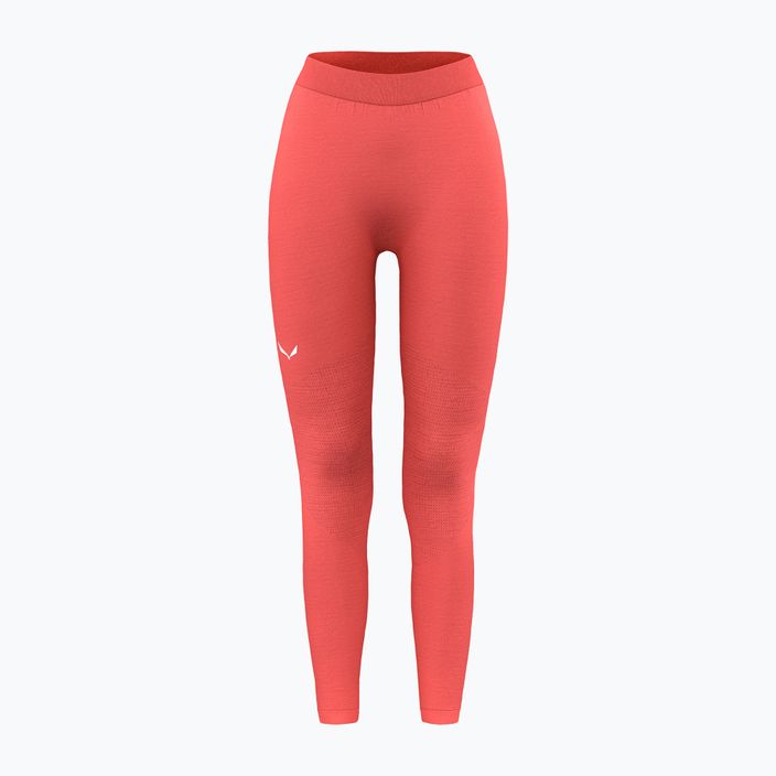 Pantaloni termici da donna Salewa Zebru Medium Warm AMR fluo coral