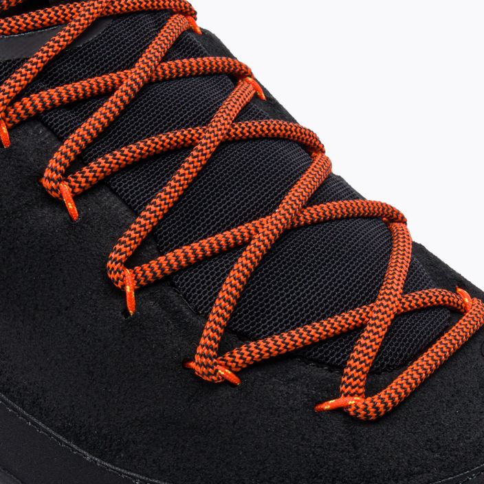 Salewa Wildfire Leather scarpe da trekking da uomo nero/arancio fluo 7