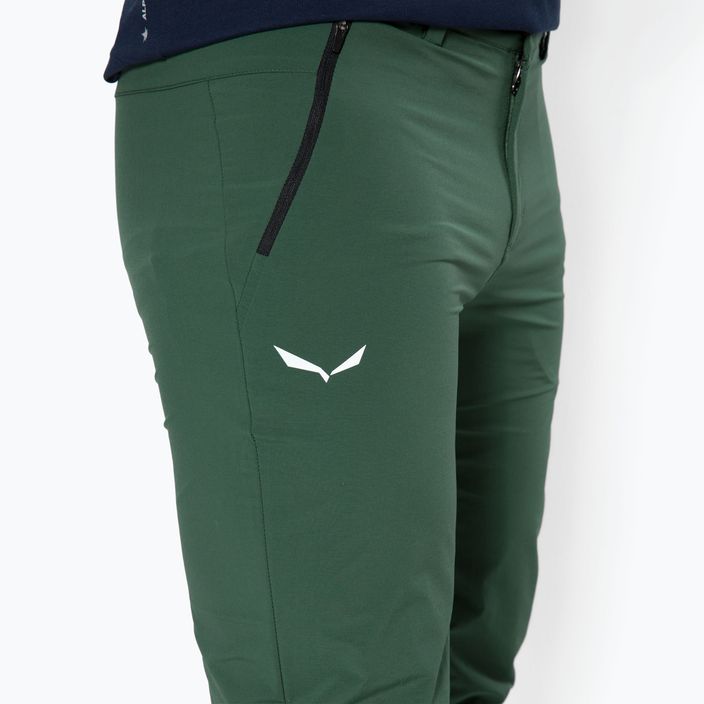 Pantaloni softshell da uomo Salewa Pedroc 3 DST verde grezzo 4