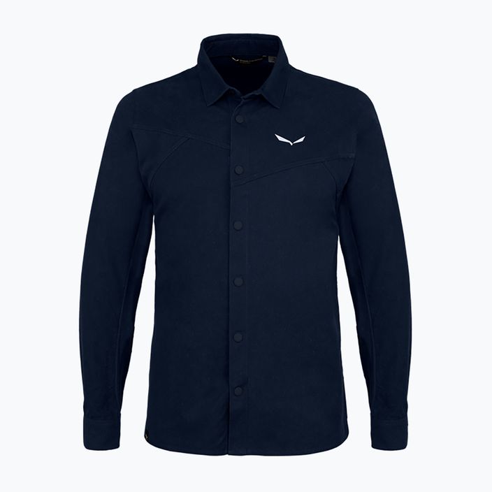 Camicia blazer Salewa Fanes Hemp da uomo, colore navy 4