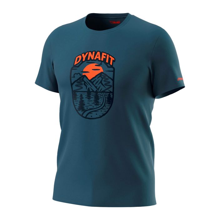 Maglietta DYNAFIT Graphic CO da uomo blu germano/orizzonte 2