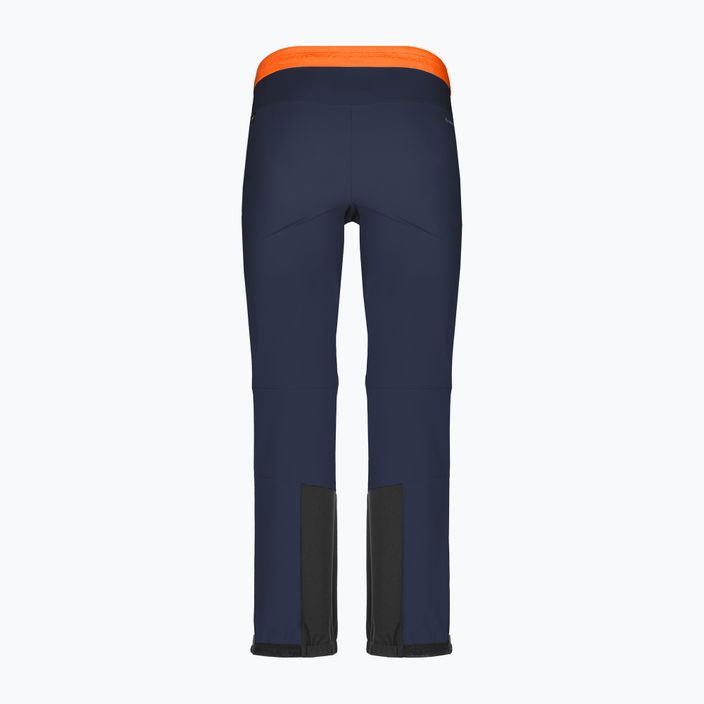 Pantaloni softshell Salewa da uomo Sella DST Lights blazer navy/nero out/arancio fluo 6