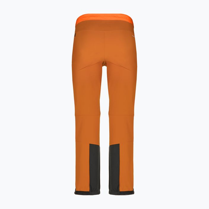 Pantaloni softshell Salewa da uomo Sella DST Lights autunno/nero/arancio fluo 6