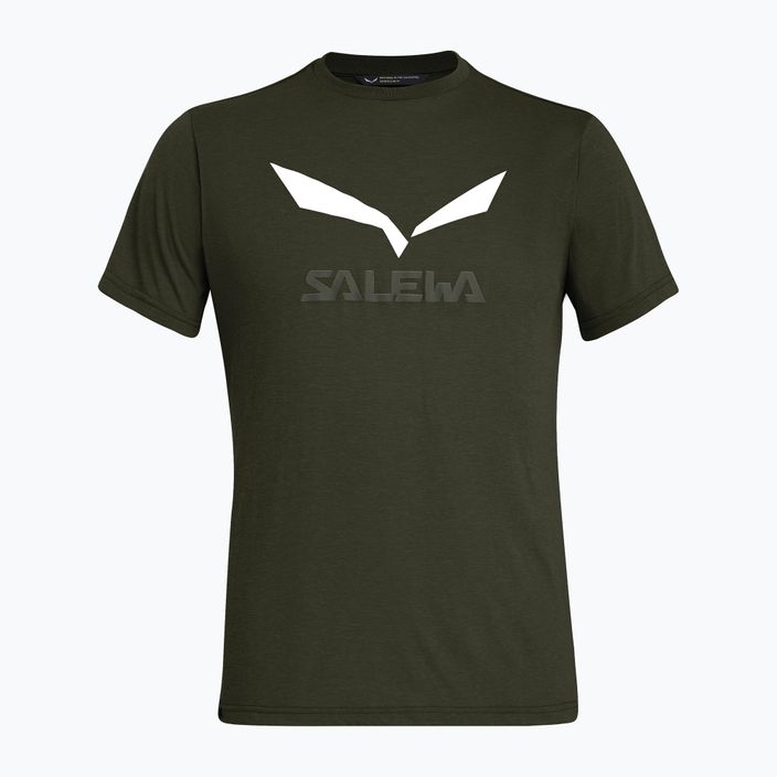 Camicia da trekking Salewa Solidlogo Dry da uomo oliva scura melange 5