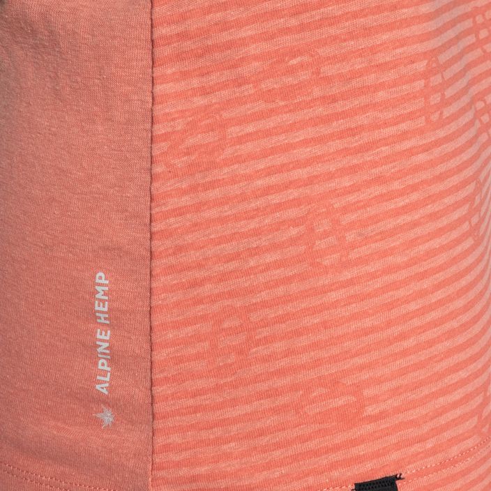 Maglietta da arrampicata Salewa donna Lavaredo Hemp Graphic Tank rosa lantana 4