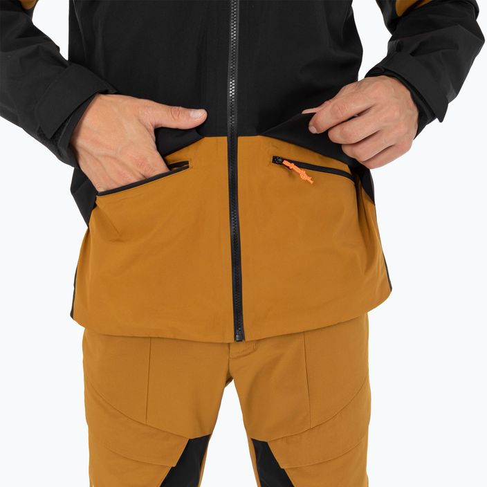 Salewa giacca da pioggia da uomo Puez GTX 2L marrone dorato/0910 8