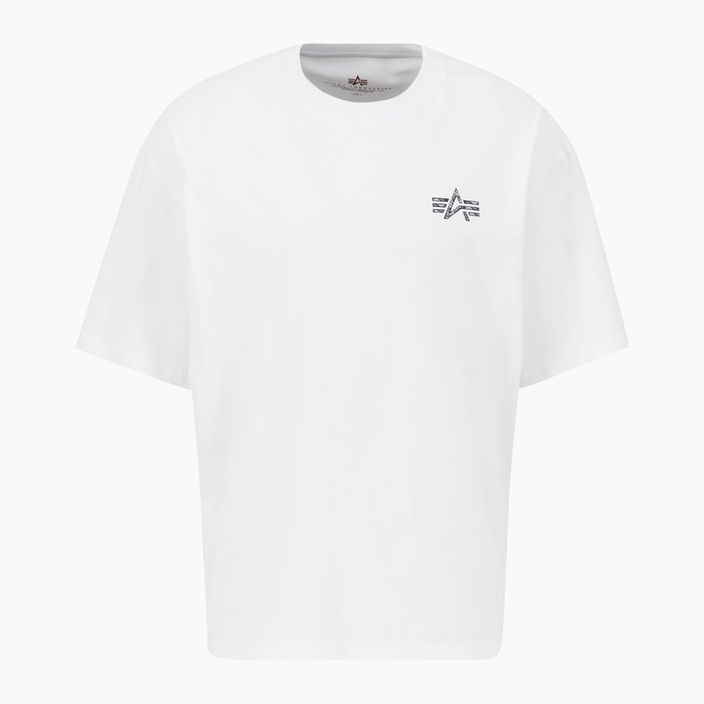 Maglietta Signature BP Alpha Industries da uomo, bianco