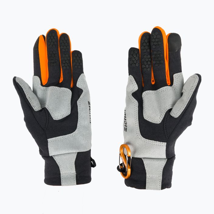 ZIENER guanti da alpinismo Gusty Touch nero/arancio 2