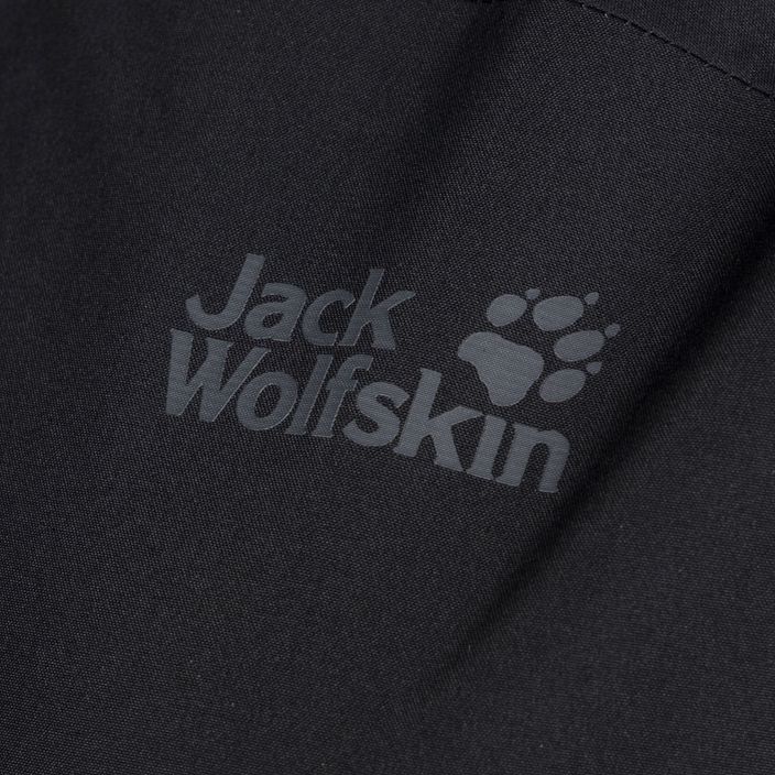 Jack Wolfskin giacca da pioggia da donna Evandale nero 6