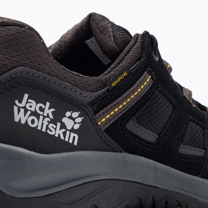 Jack Wolfskin scarpe da trekking da uomo Vojo 3 Texapore Low nero/giallo bordeaux xt 7