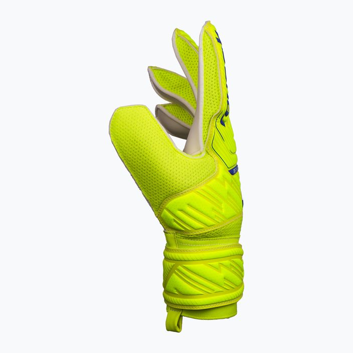 Reusch Attrakt Solid guanti da portiere di sicurezza giallo/blu scuro/bianco 8