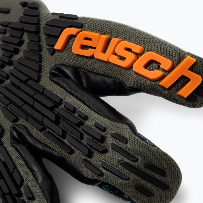 Reusch Attrakt Freegel Fusion Guanti da portiere verde deserto/arancio shocking/nero 3