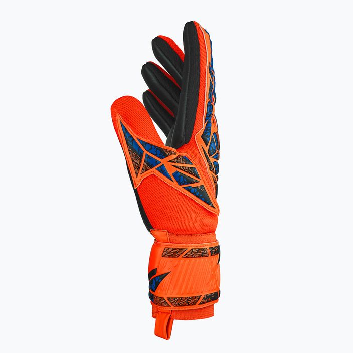 Guanti da portiere per bambini Reusch Attrakt Infinity NC Junior hyper orng/elec blue/blck 4