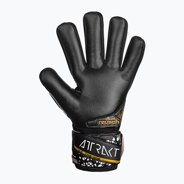 Reusch Attrakt Silver NC Finger Support Guanti da portiere junior nero/oro/bianco/nero 3