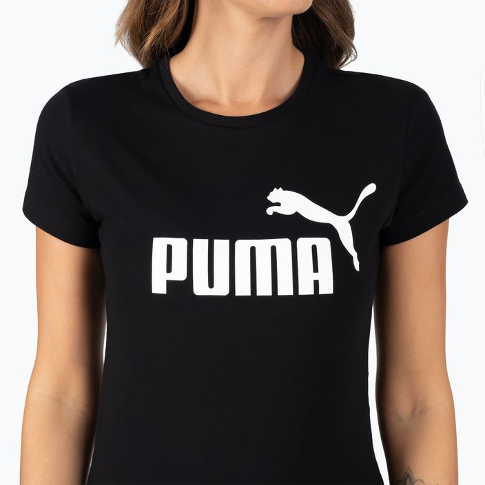 Maglietta da allenamento da donna PUMA ESS Logo puma nero 4