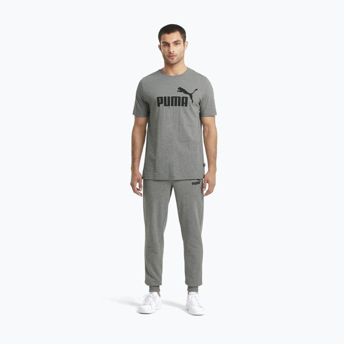 PUMA Ess Logo Tee Uomo T-shirt grigio erica media 2