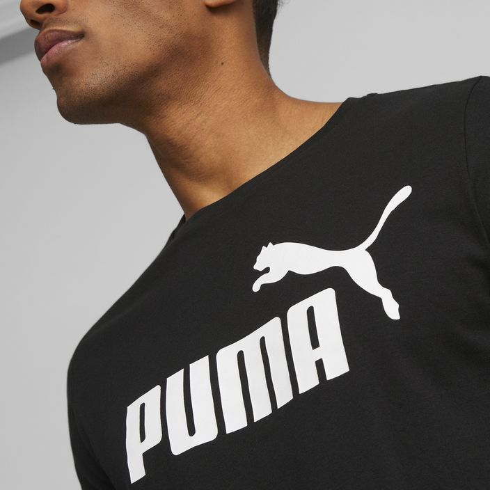 Uomo PUMA Ess Logo Tee puma nero 6