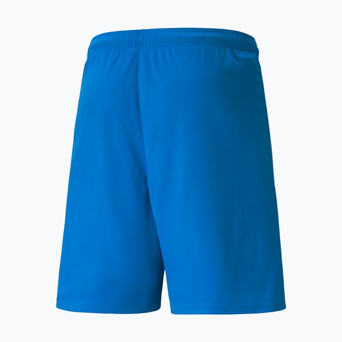 Pantaloncini da calcio PUMA Teamliga da uomo blu elettrico limonato/puma bianco 2