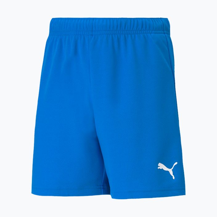 Pantaloncini da calcio da bambino PUMA Teamrise blu elettrico/lemonade/puma bianco 5