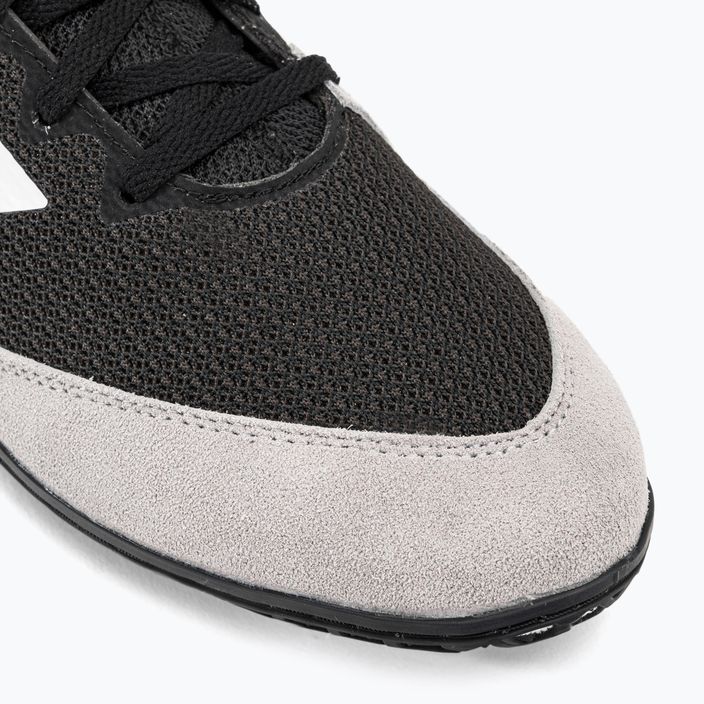 Adidas Mat Wizard 5 combattere le scarpe sportive in bianco e nero FZ5381 7