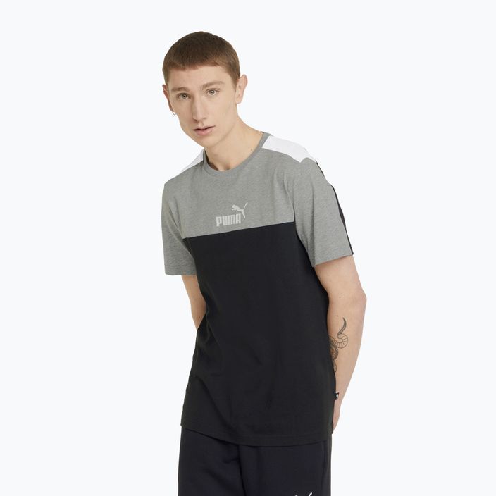 PUMA ESS+ Block Tee Uomo puma nero