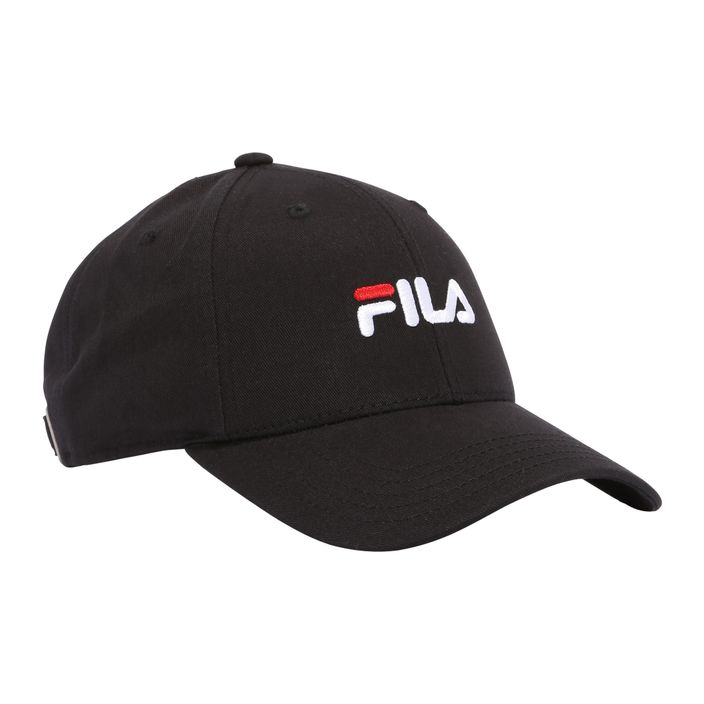 Cappello da baseball FILA Brasov 6 pannelli con logo lineare nero 2