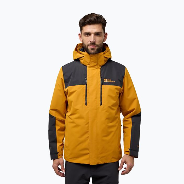 Giacca Jack Wolfskin Jasper 3In1 da uomo, color cartamo