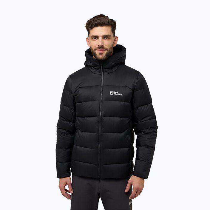 Jack Wolfskin piumino da uomo Nebelhorn Down Hoody nero