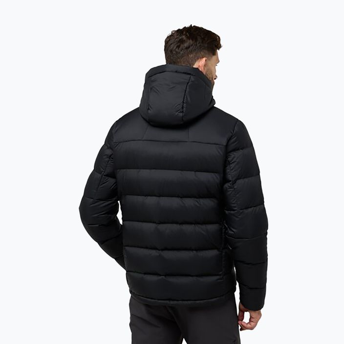 Jack Wolfskin piumino da uomo Nebelhorn Down Hoody nero 2