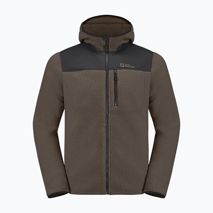 Jack Wolfskin giacca in pile da uomo Kammweg Pile Fz caffè freddo