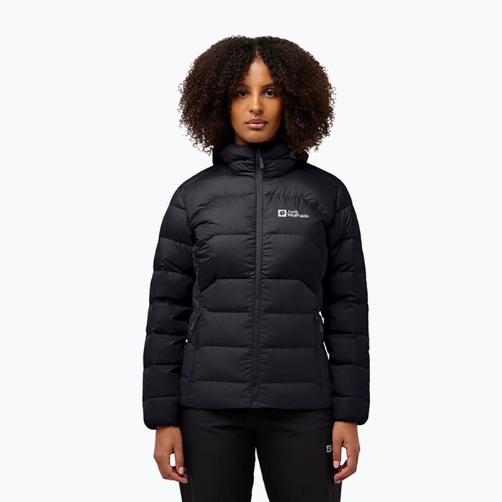 Piumino Jack Wolfskin donna Ather Down Hoody nero