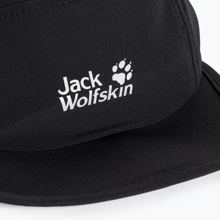Cappello da baseball Jack Wolfskin Pack & Go nero 5