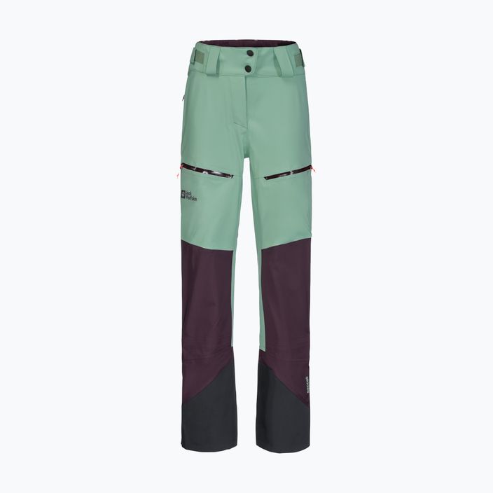 Pantaloni da sci Jack Wolfskin Alpspitze 3L donna verde granito 8