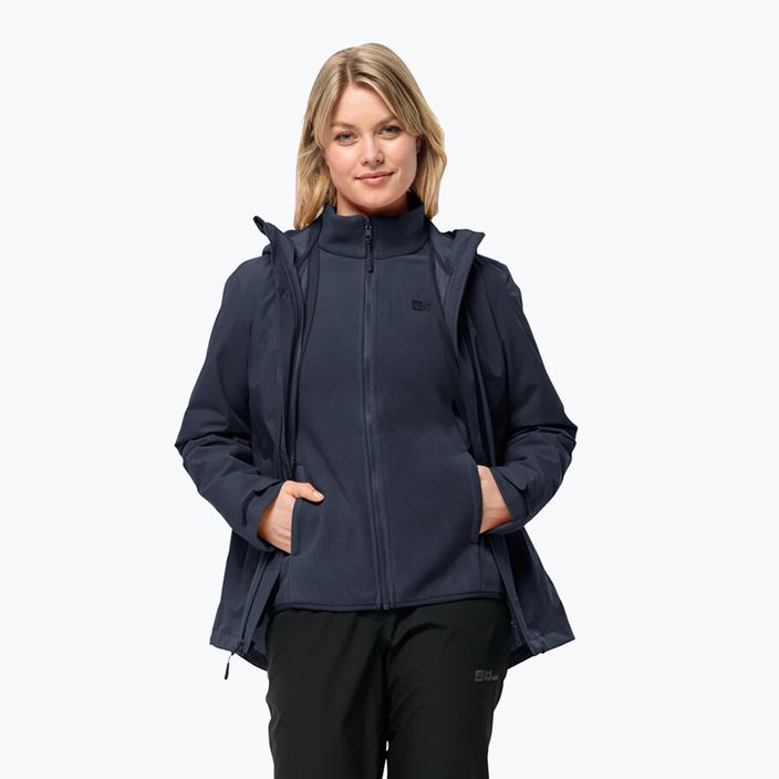 Jack Wolfskin giacca Moonrise 3In1 donna blu notte 3